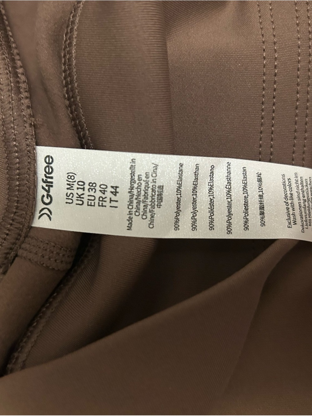 Women's Wide-Leg Active Leggings in Taupe - Picture 8 of 8